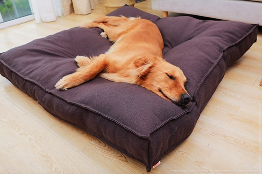 Square Dog Lounger/Sleeping Mat in Coffee